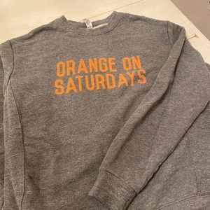 Orange On Saturdays Grey Sweatshirt